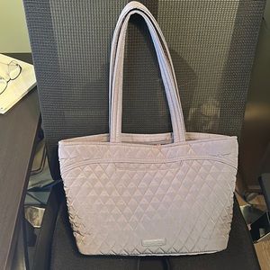 Vera Bradley grey tote w/ wallet and wristlet